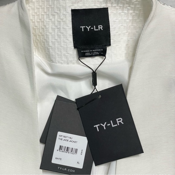 TY-LR The Jade Jacket Women’s Single Button Collarless Blazer Suit Jacket - Picture 7 of 8